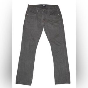 🔥Hudson Byron 5 Pocket Straight Gray Jean Size 31